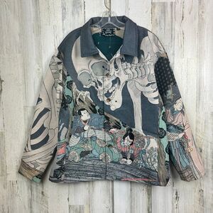 Rebel Vengeance All Over Print
Skeleton Samurai Statement Jacket
Men's Size M